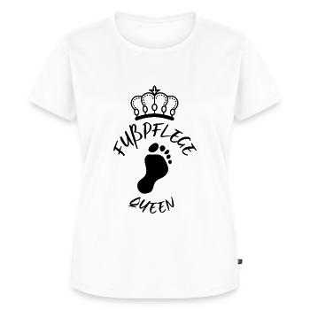 Fußpflege Pediküre Podologe Nagelstudio Geschenk - Frauen Premium Bio T-Shirt - Weiß - Vorne - AI Model Female 172 dark (172cm)