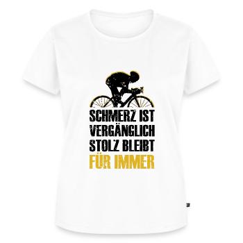 Fahrradsport Rennrad Fahrrad Gravel Zeitfahrrad - Frauen Premium Bio T-Shirt - Weiß - Vorne - AI Model Female 172 dark (172cm)