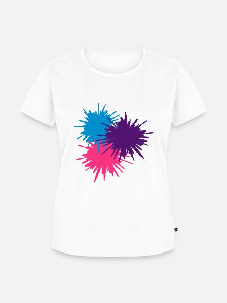 Paint splodge - Frauen Premium Bio T-Shirt - Weiß