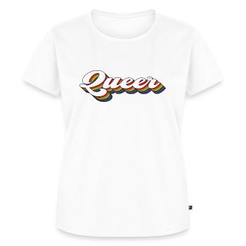 Queer - T-shirt Premium bio Femme - blanc - Devant - AI Model Female 172 dark (172cm)