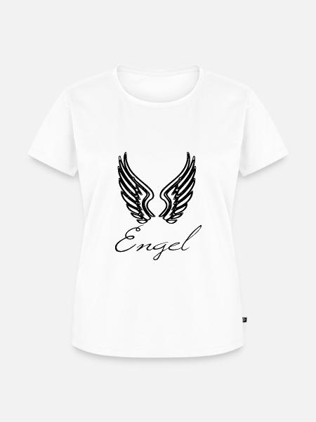 T-Shirt - Engel mit Flügeln ! - Frauen Premium Bio T-Shirt - Weiß