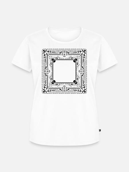 Bandana Schwarz - Frauen Premium Bio T-Shirt - Weiß