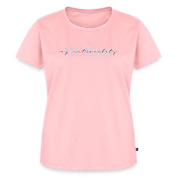 My Nationality Human - Ma nationalité Homme - T-shirt Premium bio Femme - rose - Devant - AI Model Female 172 dark (172cm)