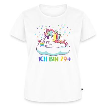 30.Geburtstag Einhorn Ich bin 29 - Frauen Premium Bio T-Shirt - Weiß - Vorne - AI Model Female 172 dark (172cm)