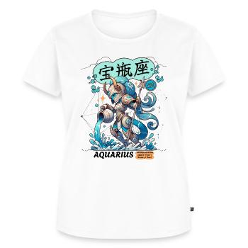 Aquarius Astrological Zodiac Sign - Women's Premium Organic T-shirt - white - Front - AI Model Female 172 dark (172cm)