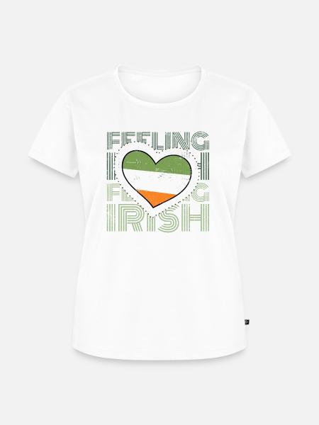 Feeling Irish - Frauen Premium Bio T-Shirt - Weiß