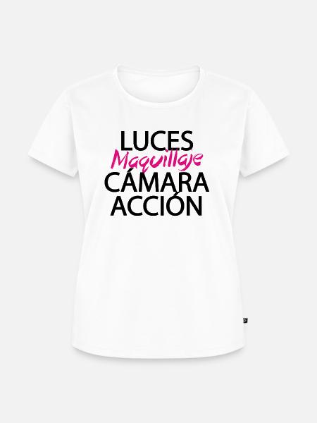 Make-up-Licht-Kamera-Aktion - Frauen Premium Bio T-Shirt - Weiß
