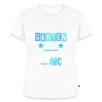 Kindergarten Geschafft 2026 Kita Abgänger 2026 - Frauen Premium Bio T-Shirt - Weiß - Vorne - AI Model Female 172 dark (172cm)