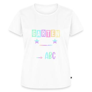 Kindergarten Geschafft 2026 Kita Abgänger 2026 - Frauen Premium Bio T-Shirt - Weiß - Vorne - AI Model Female 172 dark (172cm)