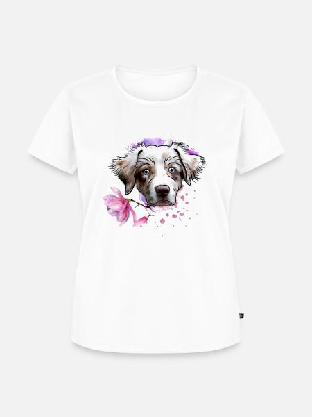 Aussie - Frauen Premium Bio T-Shirt - Weiß