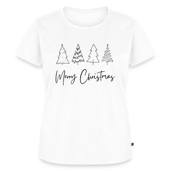 Schlicht Elegante Weihnachtsartikel - Frauen Premium Bio T-Shirt - Weiß - Vorne - AI Model Female 172 dark (172cm)