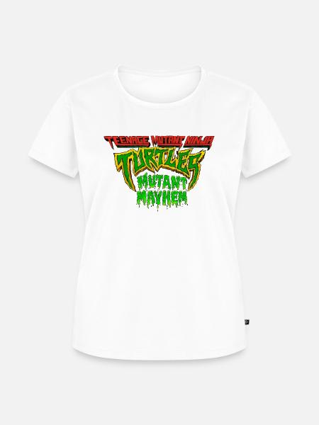 TMNT Mutant Mayhem Logo - Frauen Premium Bio T-Shirt - Weiß