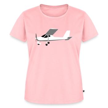 p92 Ultraleichtflugzeug UL Pilot Flugzeug - Frauen Premium Bio T-Shirt - Rosa - Vorne - AI Model Female 172 dark (172cm)
