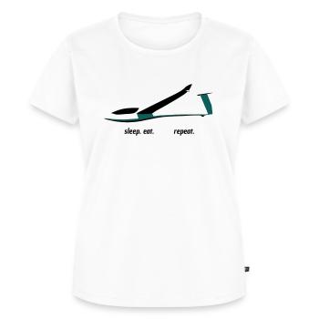 Glider Gliding Glider Glider Pilot Pilot - Women's Premium Organic T-shirt - white - Front - AI Model Female 172 dark (172cm)