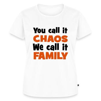 Familie - Frauen Premium Bio T-Shirt - Weiß - Vorne - AI Model Female 172 dark (172cm)