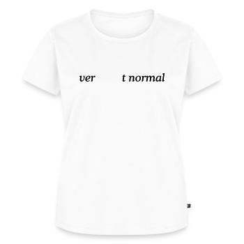 verDARMt normal - Frauen Premium Bio T-Shirt - Weiß - Vorne - AI Model Female 172 dark (172cm)