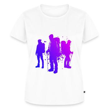Boulder Herren Damen Kletterer Climber Climbing - Frauen Premium Bio T-Shirt - Weiß - Vorne - AI Model Female 172 dark (172cm)