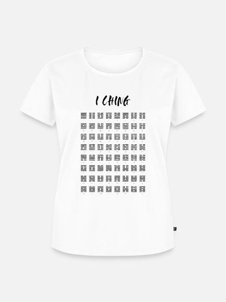 I CHING - I GING - Hexagram - Frauen Premium Bio T-Shirt - Weiß