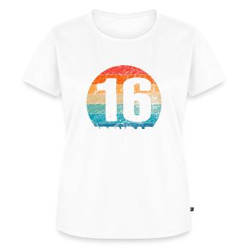 Happy Birthday - 16. Geburtstag Limited Edition - Frauen Premium Bio T-Shirt - Weiß - Vorne - AI Model Female 172 dark (172cm)