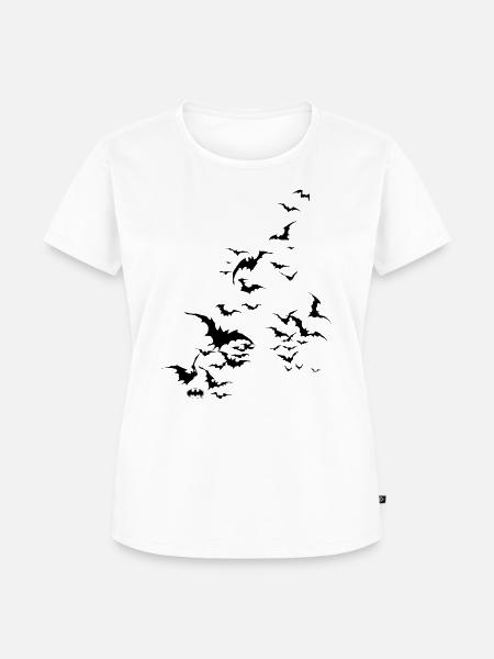Batman Fledermaus Schwarm - Frauen Premium Bio T-Shirt - Weiß