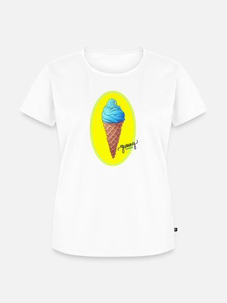 leckere eiscreme - Frauen Premium Bio T-Shirt - Weiß