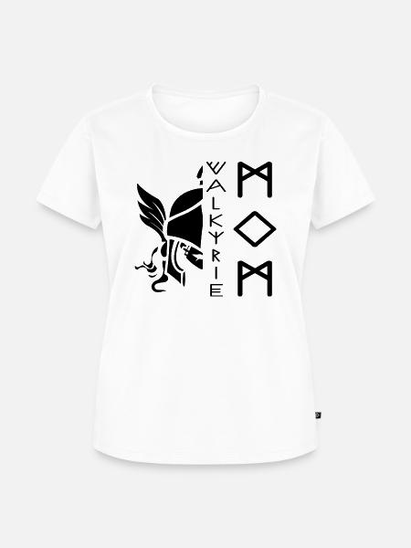 Frau Mythologie Wikingermutter Walküre - Frauen Premium Bio T-Shirt - Weiß