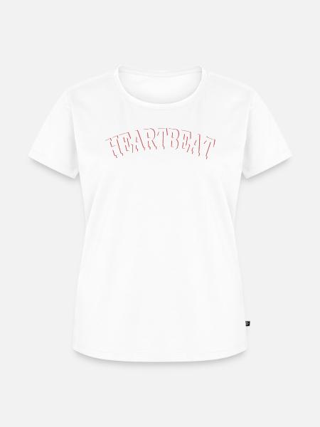 Heartbeat - Frauen Premium Bio T-Shirt - Weiß