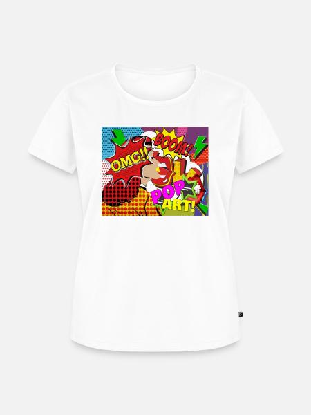 Pop Art - Frauen Premium Bio T-Shirt - Weiß