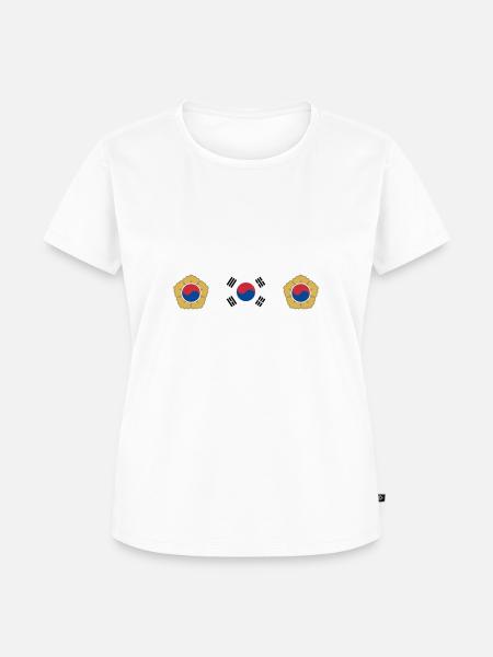 South Korea - Frauen Premium Bio T-Shirt - Weiß