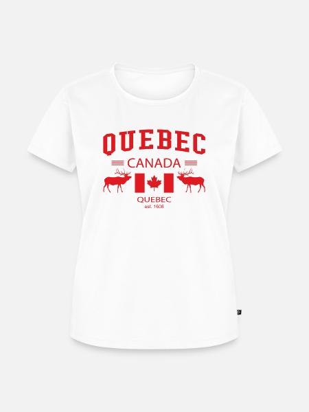 Quebec - Frauen Premium Bio T-Shirt - Weiß