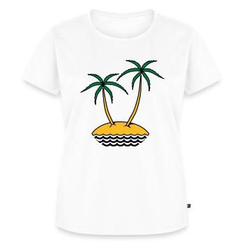 île - T-shirt Premium bio Femme - blanc - Devant - AI Model Female 172 dark (172cm)