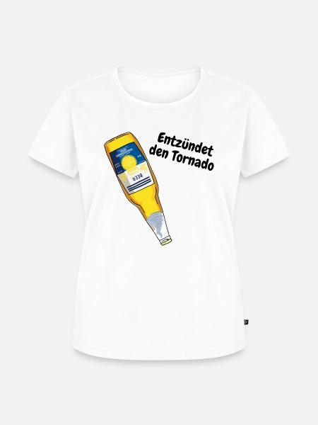 Entzündet den Tornado - Frauen Premium Bio T-Shirt - Weiß