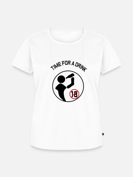 DRINK - Frauen Premium Bio T-Shirt - Weiß