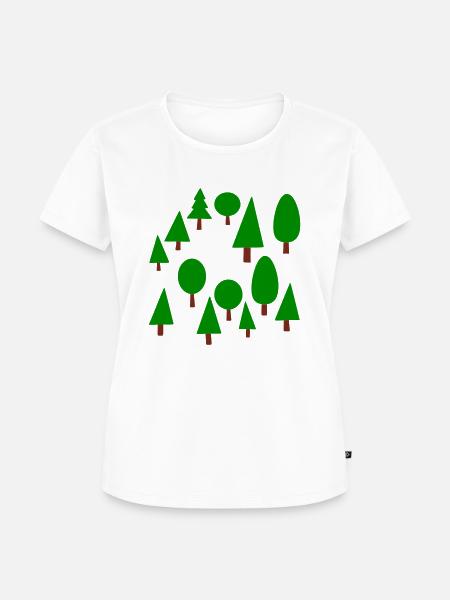 Wald - Frauen Premium Bio T-Shirt - Weiß
