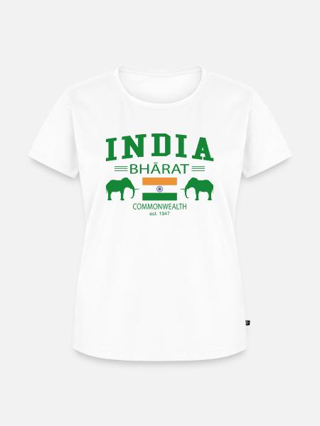 India - Frauen Premium Bio T-Shirt - Weiß
