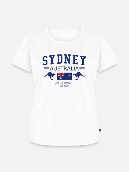 Sydney - Frauen Premium Bio T-Shirt - Weiß