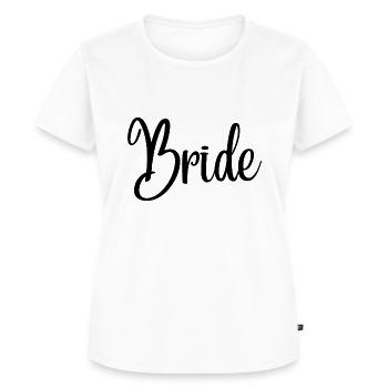 Mariée - T-shirt Premium bio Femme - blanc - Devant - AI Model Female 172 dark (172cm)