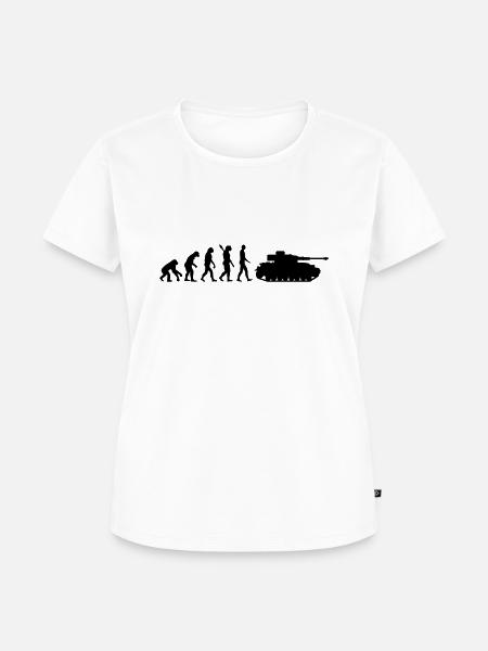 Panzer - Frauen Premium Bio T-Shirt - Weiß