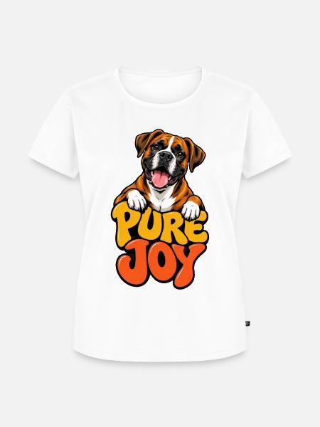 Boxer - Frauen Premium Bio T-Shirt - Weiß