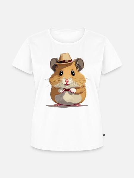 Hamster - Frauen Premium Bio T-Shirt - Weiß