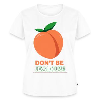 Ne sois pas jaloux - T-shirt Premium bio Femme - blanc - Devant - AI Model Female 172 dark (172cm)