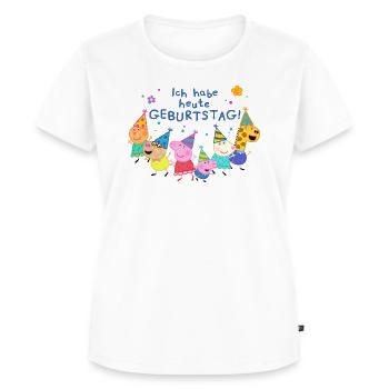 Peppa Pig Geburtstagsdesign Mit Spruch - Frauen Premium Bio T-Shirt - Weiß - Vorne - AI Model Female 172 dark (172cm)