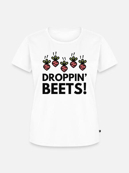 Droppin' Rüben - Frauen Premium Bio T-Shirt - Weiß