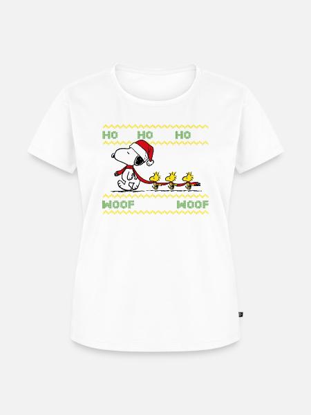 Peanuts Snoopy Hohoho - Frauen Premium Bio T-Shirt - 