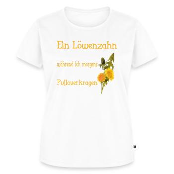 Ein Löwenzahn - Frauen Premium Bio T-Shirt - Weiß - Vorne - AI Model Female 172 dark (172cm)