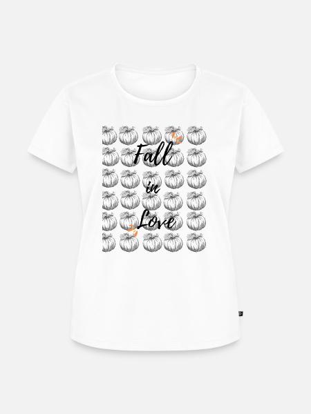 Fall in Love/ Herbst/ Herbstliebe - Frauen Premium Bio T-Shirt - Weiß