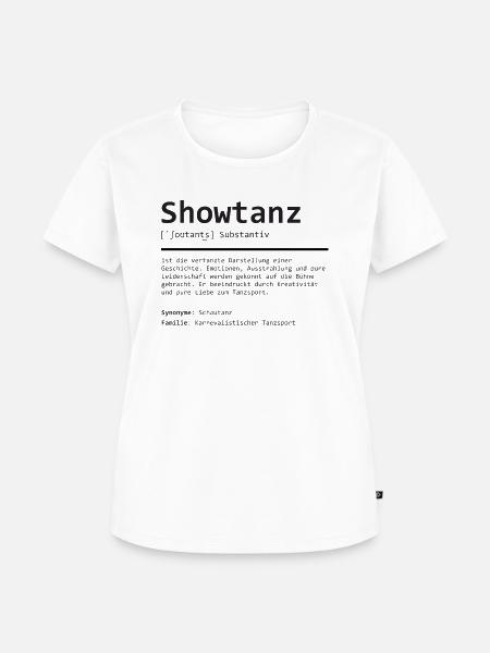 Showtanz | Definition | Grammatik - Frauen Premium Bio T-Shirt - Weiß