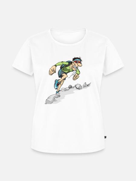 Trailrunner - Frauen Premium Bio T-Shirt - Weiß