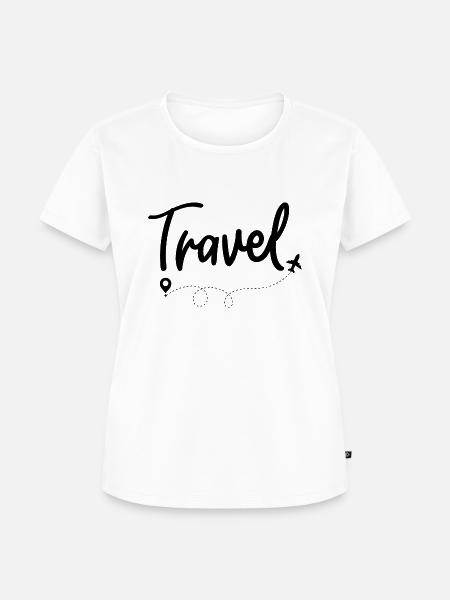 Travel - Frauen Premium Bio T-Shirt - Weiß