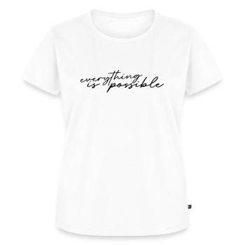everything is possible - shirt - Women's Premium Organic T-shirt - white - Front - AI Model Female 172 dark (172cm)